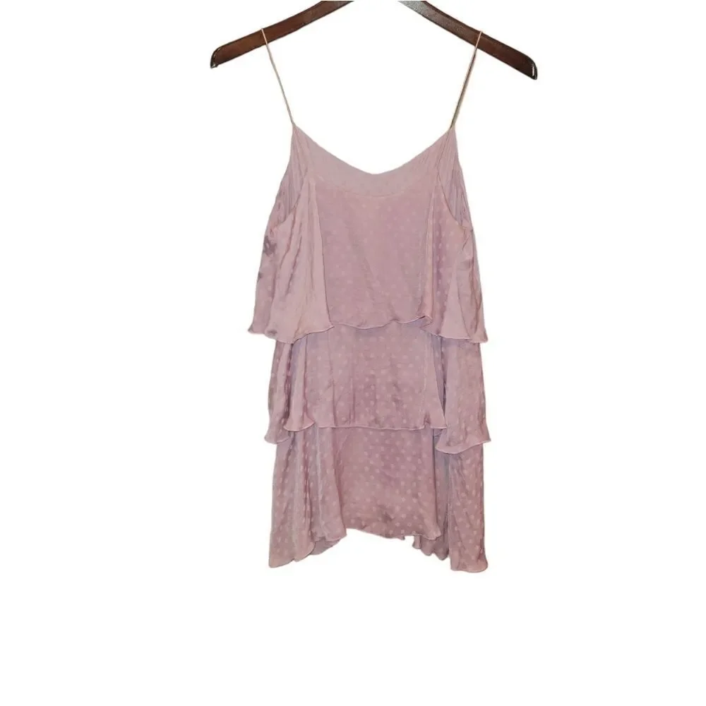 Show Me Your Mumu Suarez Ruffle Dress Primrose Dot Dress S